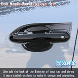 Door Handle Bowl Moulding Cover Trim Compatible with Toyota RAV4 2019-2024, Glossy Black (4pcs)