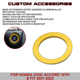 For Honda Civic Accord 10th Gold Ignition Start Stop Button Ticker Ring Cover 1X