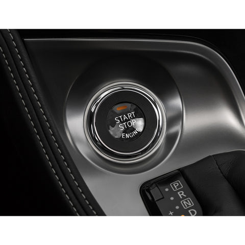 Black Carbon Fiber Start Stop Push Button Cover For Nissan Infiniti Q50 QX60