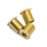 3PCS Gold Gear Shifter Knob Thread Adapter Nuts Insert Set M10x1.25/ M10x1.5/ M8x1.25