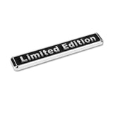 1pc Limited Edition Logo Emblem Metal Badge Sticker Decal for Side Fender Trunk Compatible with Audi A4 A6 Q5 Q7 (9.5cm x 1.5cm Black)