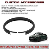 Black Aluminum Remote Control Key Ring Rim Surrounding For Mini Cooper JCW R55 R56