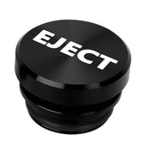 Eject Cigarette Lighter Push Button Plug Replacement Cover, Aluminum Black, Fit Cars Trucks SUVs with 12V Power Source