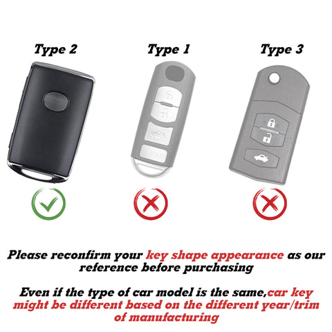 Carbon Fiber Texture Full Protect Keyless Key Fob Cover For Mazda CX-9 2020-21