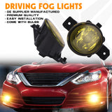 Yellow OEM Replacement Fog Light Lamps w/ H11 Halogen Bulbs For Nissan Infiniti