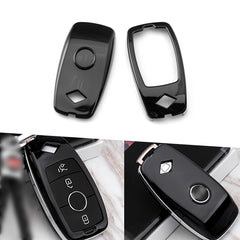 Black Keyless Key Cover FOB Holder For Mercedes Benz E S Class S63 AMG 2017+