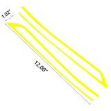 Glossy Red / Fluorescent Yellow Front Grille Pinstripe Vinyl Sticker Trim for Subaru WRX STI 2018 2019 2020, Racing Sport Front Hood Panel Pre-cut Stripe Decal Molding