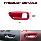 4Pcs Sporty Style Red Door Handle Bowl Trim For Toyota Corolla Cross 2020-2023