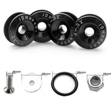 Set Tow License Plate + Air Valve Cap + Release Fastener For Toyota Camry SE XSE