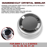 Crystal Multi-Media IDrive Controller Button Cover Trim For BMW 2 3 4 5 7 Series