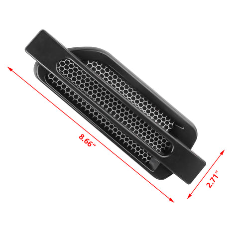 Black Auto Side Fender Hood Air Flow Grille Vent Decor Trim For Toyota Camry 86