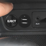 Eject Cigarette Lighter Push Button Plug Replacement Cover, Aluminum Black, Fit Cars Trucks SUVs with 12V Power Source