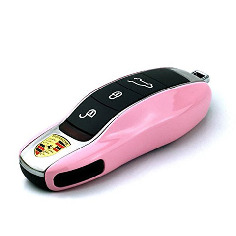 Pink Remote Key Hard Shell Cover For Porsche Cayenne Boxster Panamera Macan 911