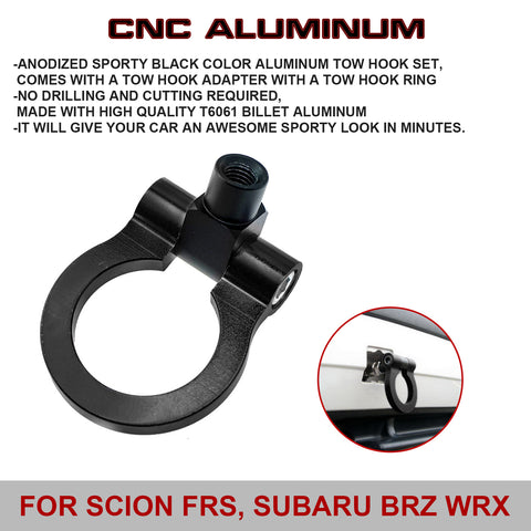 Black Track Racing CNC Aluminum Tow Hook For Subaru Outback Legacy Impreza 2018