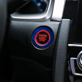 Sport Blue Engine Start Button Ring Decor Cover Trim For Honda Civic Accord 10th