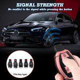 Full Covered Armor Pink TPU Remote Fob Key Cover Shell For Mercedes B C E G SLK