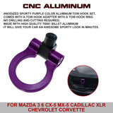 Purple Track Racing Style Anodized Aluminum Tow Hook For Cadillac XLR 2006-2009