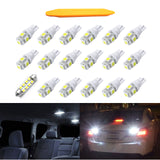18Pcs White LED Interior Package Light Bulb Kit for Cadillac CTS CTS-V 2008-2013