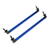 2pc Adjustable 7.87'' Front Bumper Lip Splitter Diffuser Strut Rod Tie Bars Compatible with Most Vehicles [Blue]