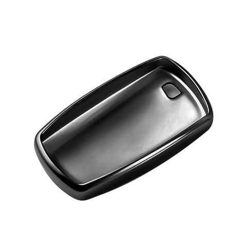 Key Fob Cover Soft TPU Key Shell Case Car Smart Remote Key Protector Fit for BMW 1 3 5 6 7 Series X1 X3 X4 X5 X6, Black