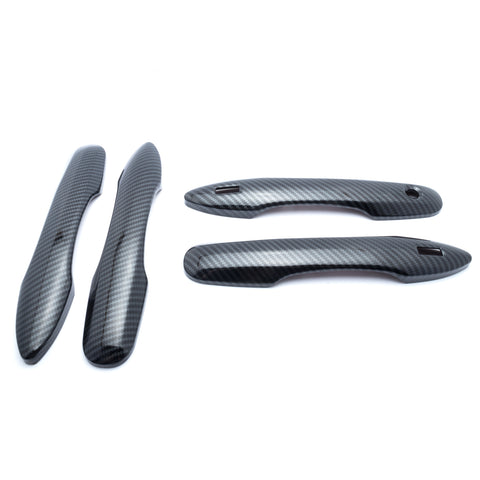 4pcs Carbon Fiber Pattern Car Door Handle Cover Protector Trim for Toyota Camry Corolla Prius Avalon 2016-2019 2022 2023 2024