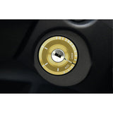 1PC Gold Ignition Keyhole Ring Overlay Trim For VW Golf GTI Jetta Audi A3 A4 TT