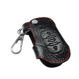 Car Key Leather Fob Remote Cover Case Protector Keyless Jacket Suit with Key Chain for Audi A4 A3 A5 A6 TT