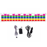 Multi Color Auto Sound Music Beat Activated Car Stickers Equalizer Glow LED Light Audio Voice Rhythm Lamp 27.63" x 6.53" / 70cm X 16cm