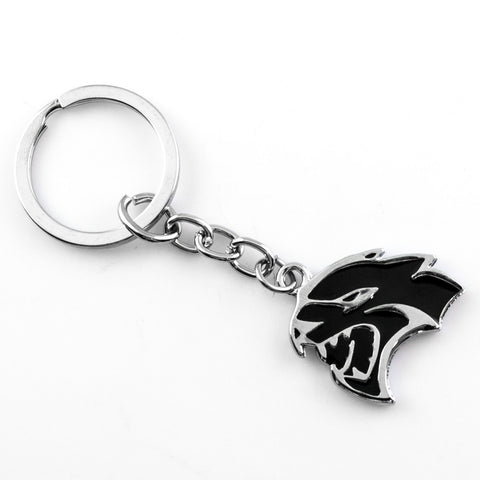 Xotic Tech 3D Hellcat Hell Cat Keychain Key Chain Fob Ring for Dodge Challenger Charger