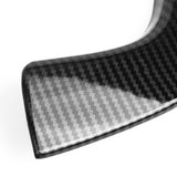 2pcs Auto Exterior Front Bumper Grille Frame Strip Cover Trim Compatible with Toyota RAV4 2019-2024, Carbon Fiber Pattern