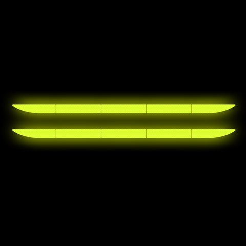 Green Reflective Car Rear Bumper Night Safety Warning Fluorescent Stickers Kit