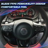 Black Alloy Add-on Steering Wheel Paddle Shift Extension For Kia Stinger 2018-up