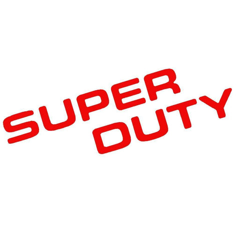 Glossy Red SUPERDUTY Letter Decal Rear Tailgate Vinyl Sticker for Ford Super Duty 2008-2016