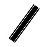 3X Black KK Vinyl Front Hood Bumper Fender Trunk Stripe Sticker Decal For Car