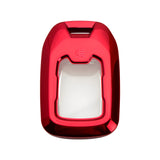 Red Soft TPU Full Protect w/Button Key Fob Cover w/Keychain For Chevy GMC Yukon/XL/Denali