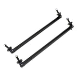 2pc Adjustable 7.87'' Front Bumper Lip Splitter Diffuser Strut Rod Tie Bars Compatible with Most Vehicles [Carbon Fiber Pattern]