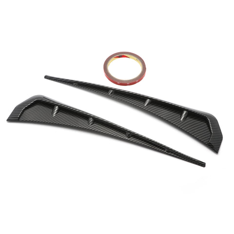 for Honda Civic 10th Gen 2016-2020 Side Fender Vent Cover, ABS Carbon Fiber Add-on Type-R Style Car Front Fender Vent Air Wing Cover Trim