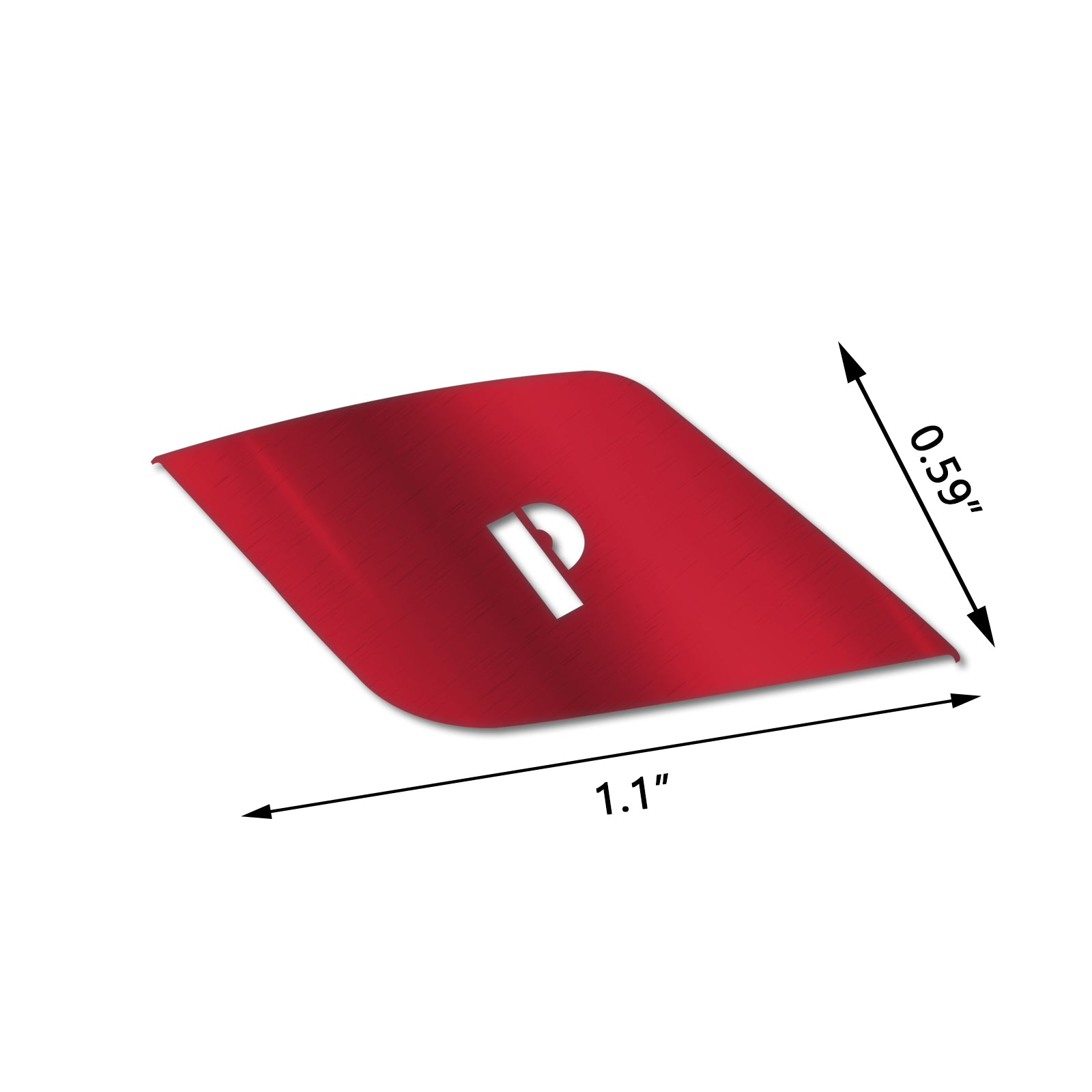 Red Aluminum P-Button Cover Trim – Gear Shift Knob Insert For BMW 1-7 Series, X3, X5, X6