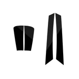 Matte Black Front Side Fender Vent Sticker Full Set For Subaru WRX STI 2015-2021