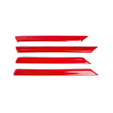 Sport Racing Style Red Door Strip Cover Decal For Honda Civic 10th Gen 2016-2021