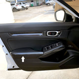 For Honda Civic 2022 Carbon Fiber Texture Interior Door Armrest Panel Trim Cover