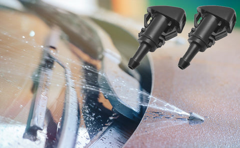 CarBole Windshield Washer Nozzle Set (2PCS) – Fits Chrysler Town & Country 2008-2016 & Many More Dodge/Jeep/RAM Models