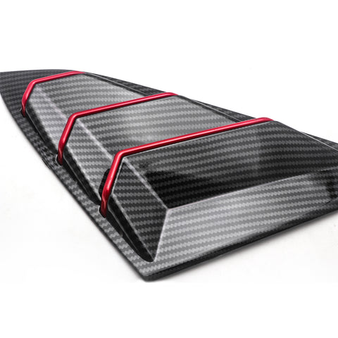 for Honda Civic 2016-2019 Side Window Scoop Louver Cover Trim, ABS Carbon Fiber Quarter Side Window Vent Louver Windshield Sun Shade Cover