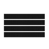 Carbon Fiber Look Hood Hash Mark Fender Racing Rally Stripes Sticker Vinyl Decal