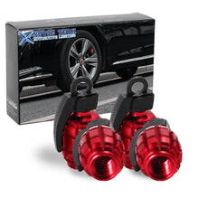 Tire Wheel Valve Stem Caps Set Air Dust Cover Caps Grenade Shape/Skull Shape