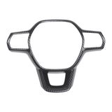 Carbon Fiber black Style Inner Steering Wheel Cover Trim For Honda Civic 11th Gen 2022-2024