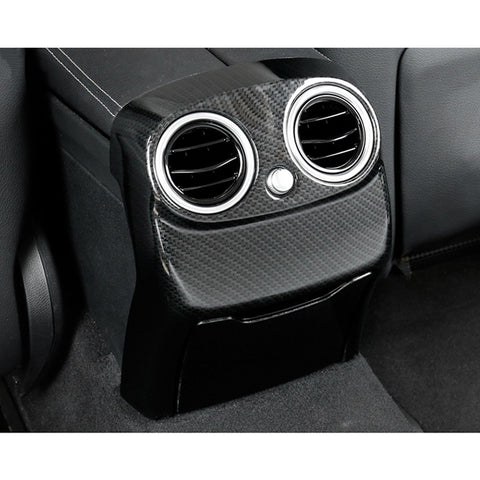 Rear AC Air Condition Vent Outlet Cover Trim, Carbon Fiber Pattern, Compatible with Mercedes Benz Mercedes Benz C Class W205 2015-2021, GLC Class W253 2016-2021