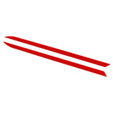 2x Glossy Black / Matte Black / Glossy Red Spear Hood Decal Vinyl Stripe Sticker for Ford F-150 2015-2019