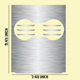 Matte Black / Matte White / Brushed Silver Cup Holder Center Console Vinyl Decal Sticker for Tesla Model 3