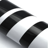 Side Door Skirt Vinyl Stripe Decal Sticker, Glossy Black Hockey Sporty Graphic Style (Length 67")